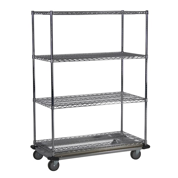 Unit, w/Casters, 4-Shelf, 24x60x70